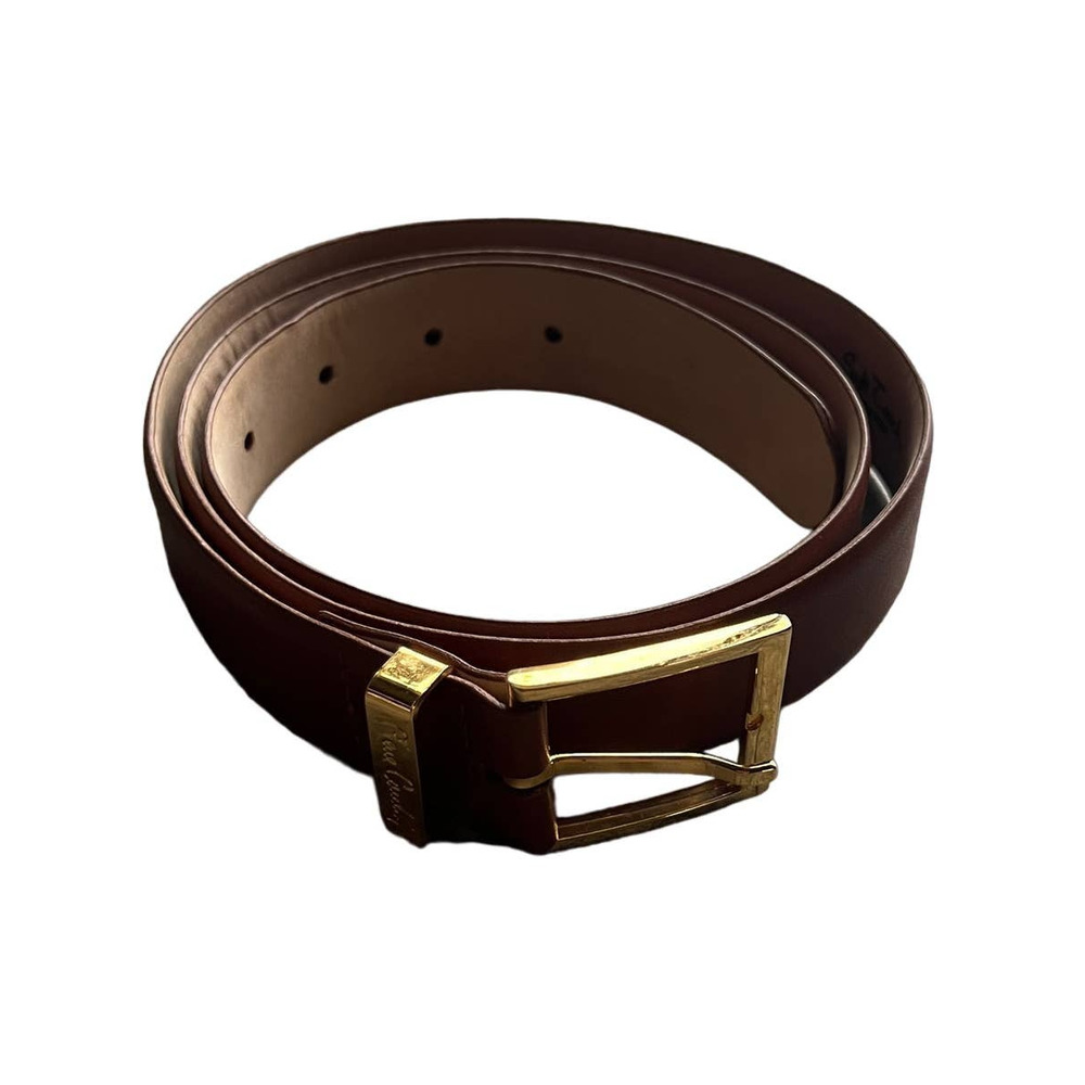 Vintage Pierre Cardin 1980's Soft Touch Cowhide Tan Leather Belt Unisex